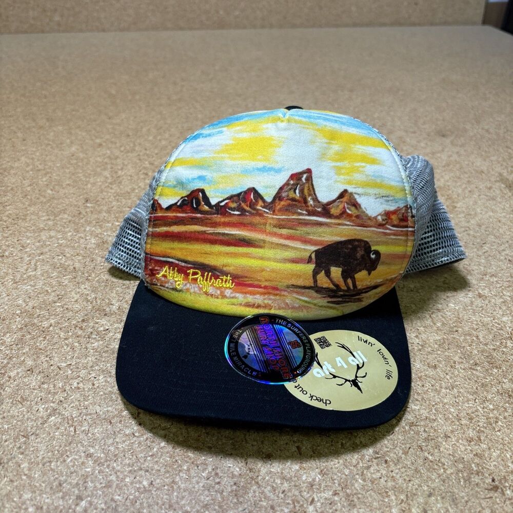 Art 4 All Abby Paffrath Trucker Hat Cap Mesh Colorful Outdoor Hike Drive Casual